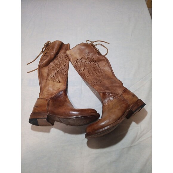 Bed Stu CAMBRIDGE Leather Cobbler Series Boots Women's Size 7.5Tan Brown